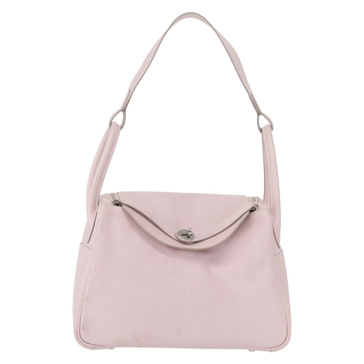 Hermes Lindy Swift Pink Leather Shoulder Bag Bag (Pre-Owned)