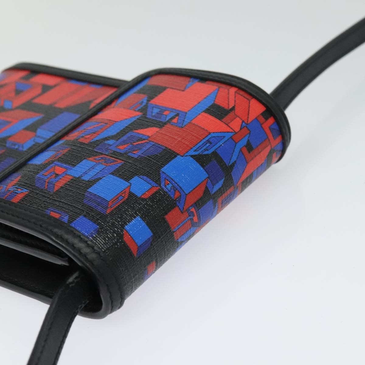 Gucci Flap Printed Coated Canvas Black Pvc Shoulder Bag Bag (Pre-Owned)