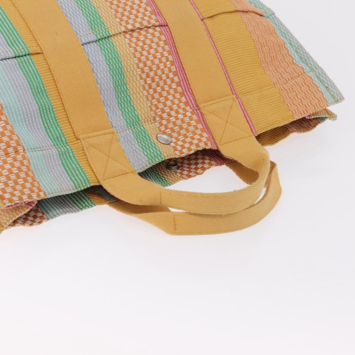 Hermes Fourre Tout Multicolor Toile Multicolour Canvas Tote Bag Bag (Pre-Owned)