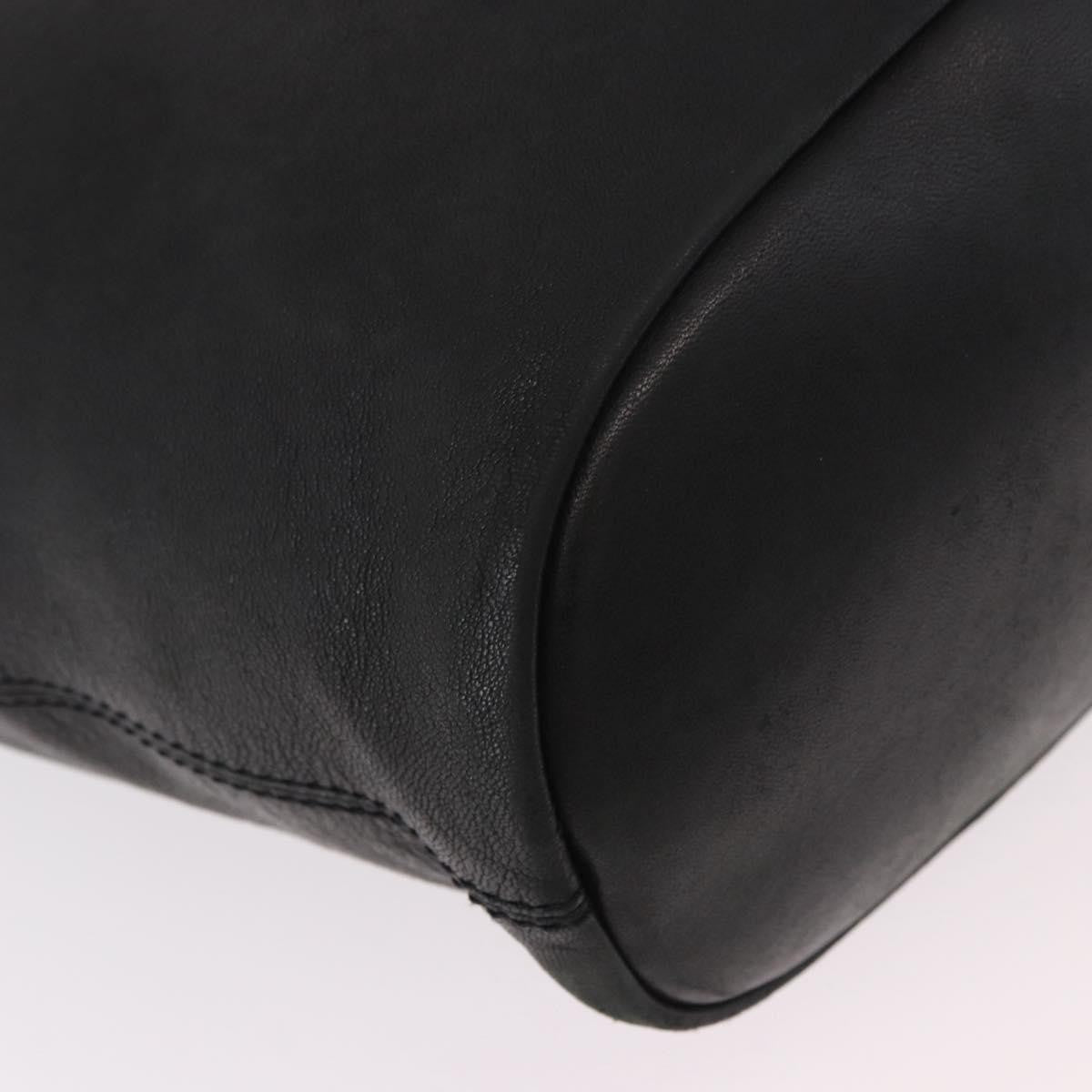 Givenchy Nightingale Satchel Leather Black Leather Handbag (Pre-Owned)