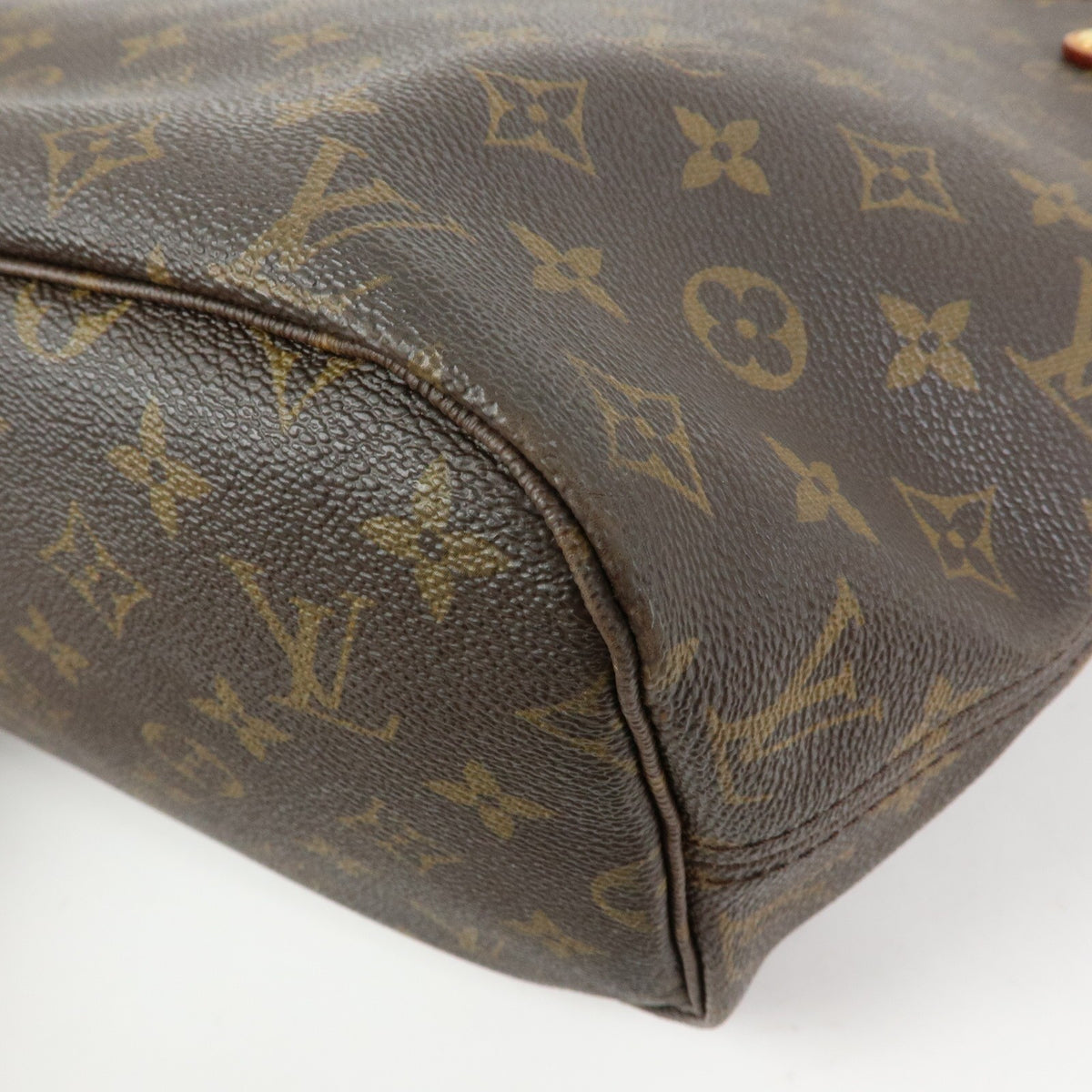 Louis Vuitton Neverfull Monogram Canvas Brown Canvas Tote Bag Bag (Pre-Owned)
