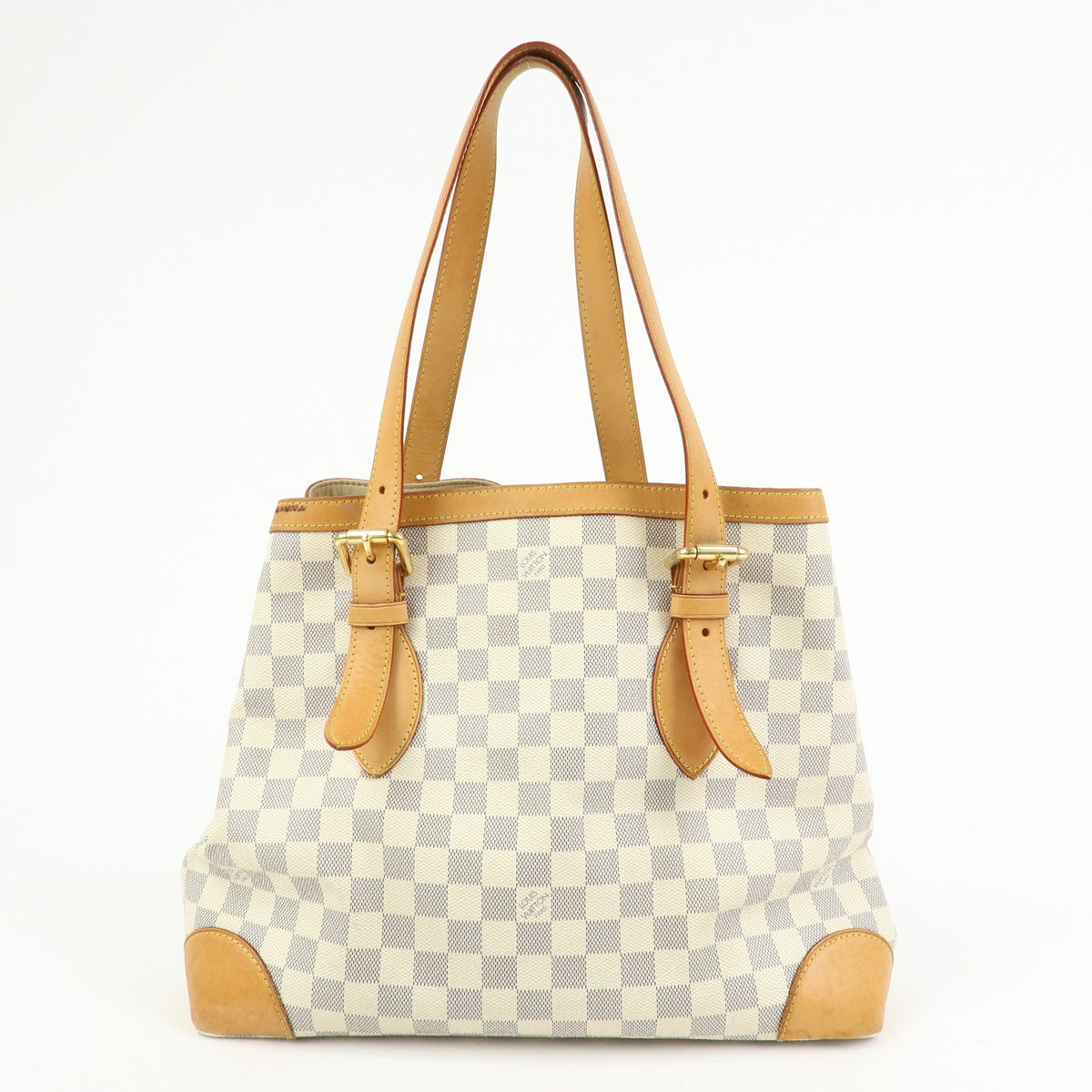 Louis Vuitton Hampstead Damier Beige Canvas Handbag (Pre-Owned)
