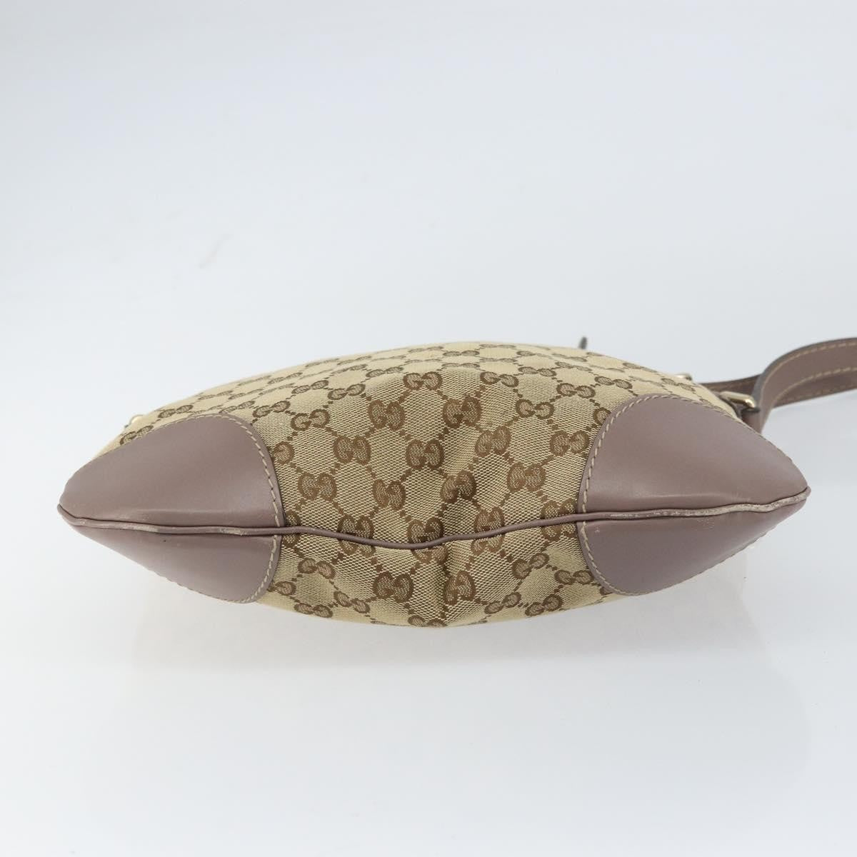 Gucci Mayfair Messenger Gg Canvas And Leather Beige Canvas Shoulder Bag Bag (Pre-Owned)
