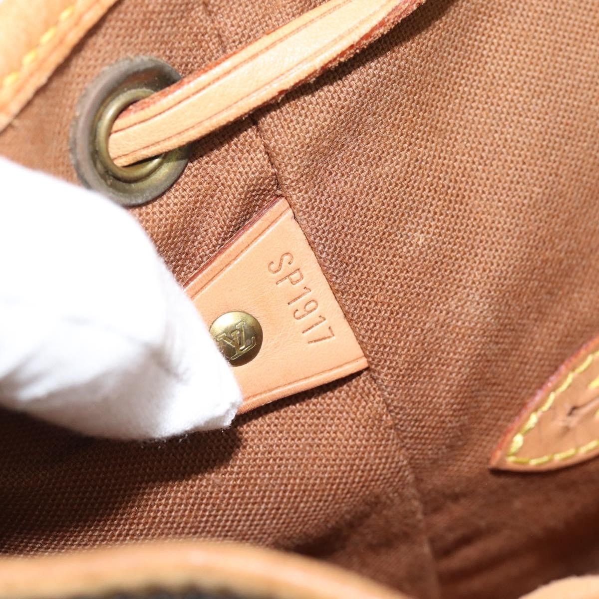 Louis Vuitton Vintage Montsouris Monogram Canvas Brown Canvas Backpack Bag (Pre-Owned)