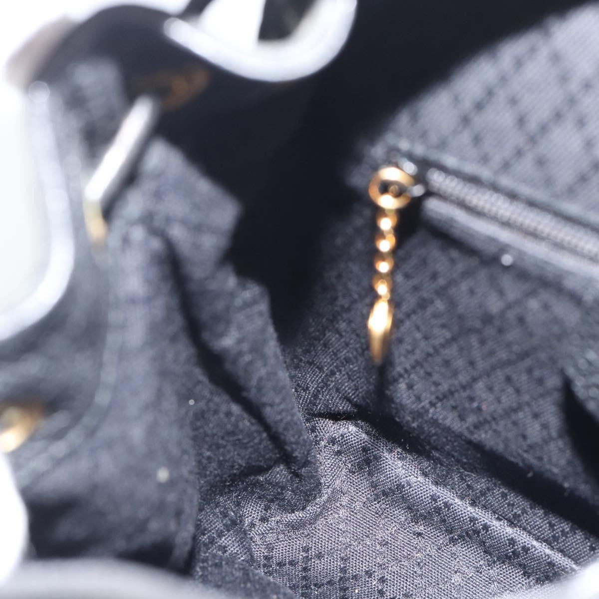 Gucci Vintage Bamboo Suede Black Suede Backpack Bag (Pre-Owned)
