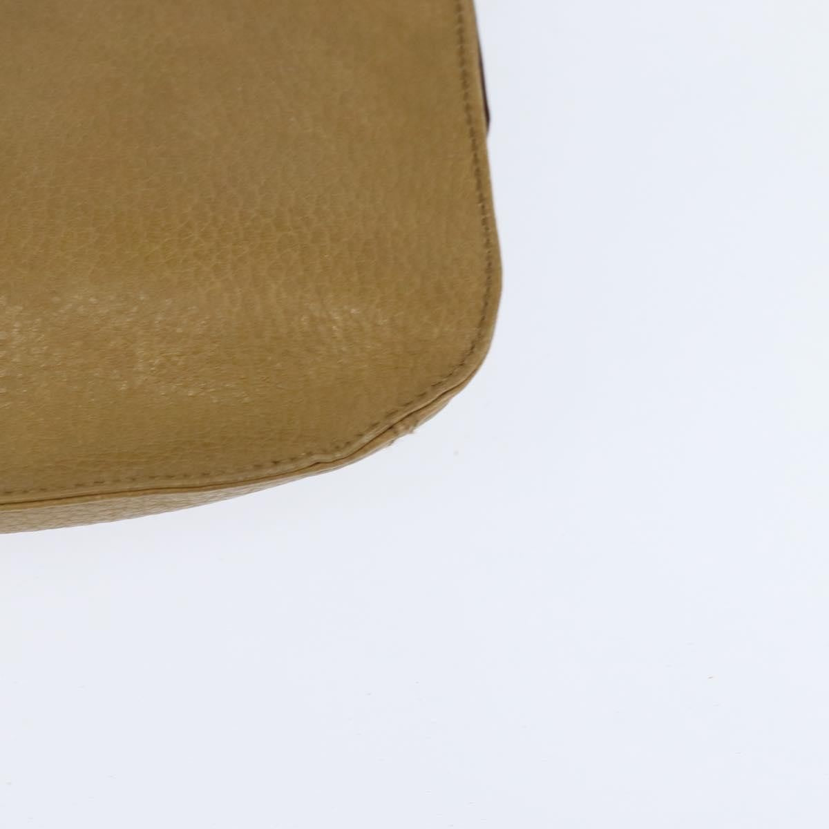 Cartier Must De Cartier Leather Beige Leather Shoulder Bag Bag (Pre-Owned)