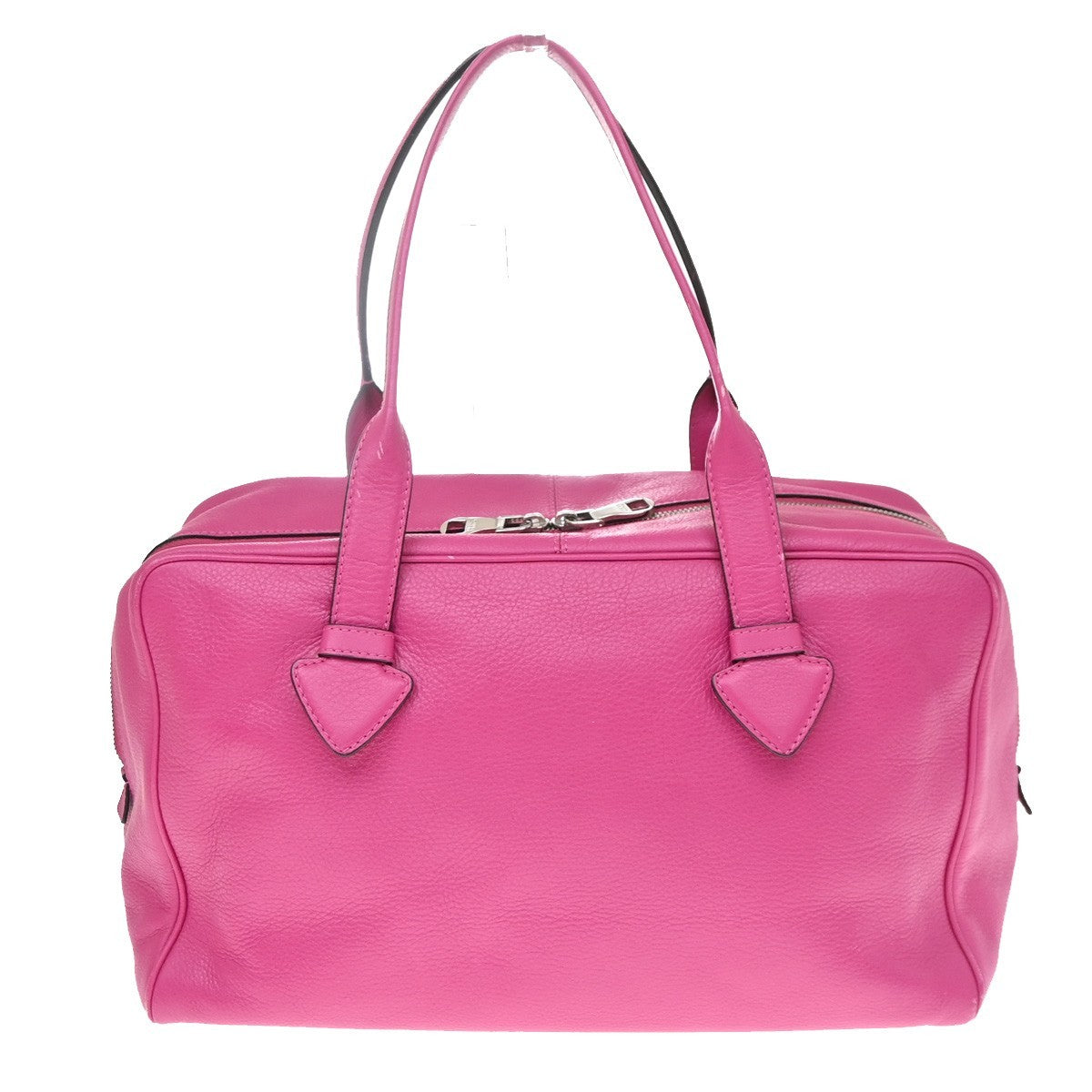 Loewe Heritage Boston Leather Pink Leather Handbag (Pre-Owned)