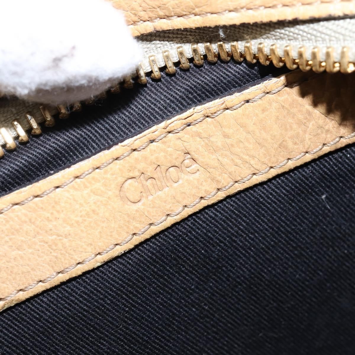 Chloe Ethel Leather Beige Leather Handbag (Pre-Owned)