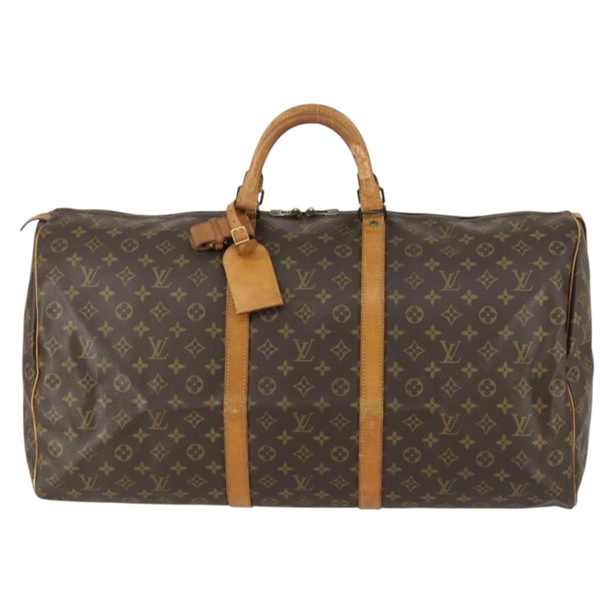 Louis Vuitton Keepall Monogram Canvas Brown Canvas Travel Bag Bag (Pre-Owned)