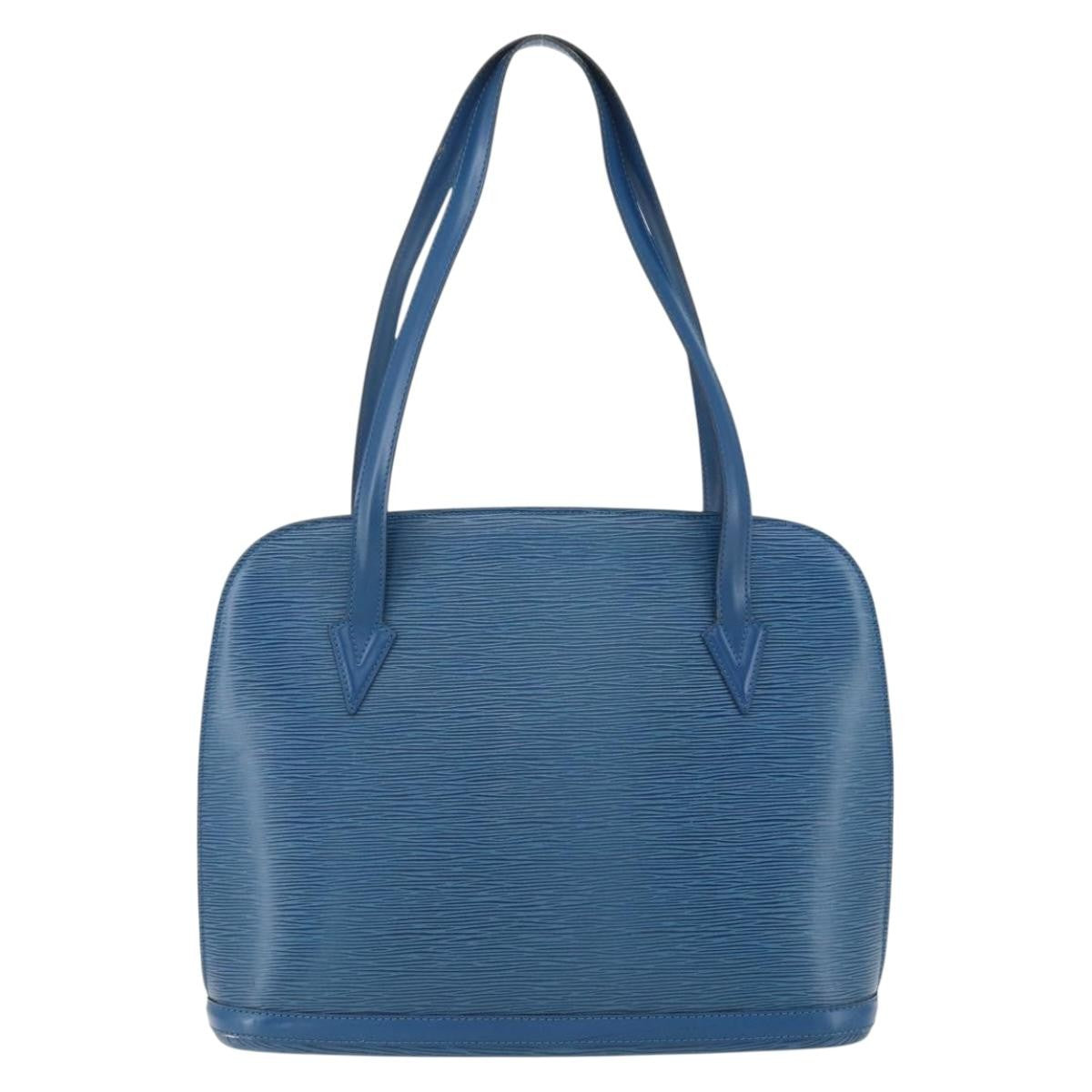 Louis Vuitton Lussac Epi Leather Blue Leather Shoulder Bag Bag (Pre-Owned)