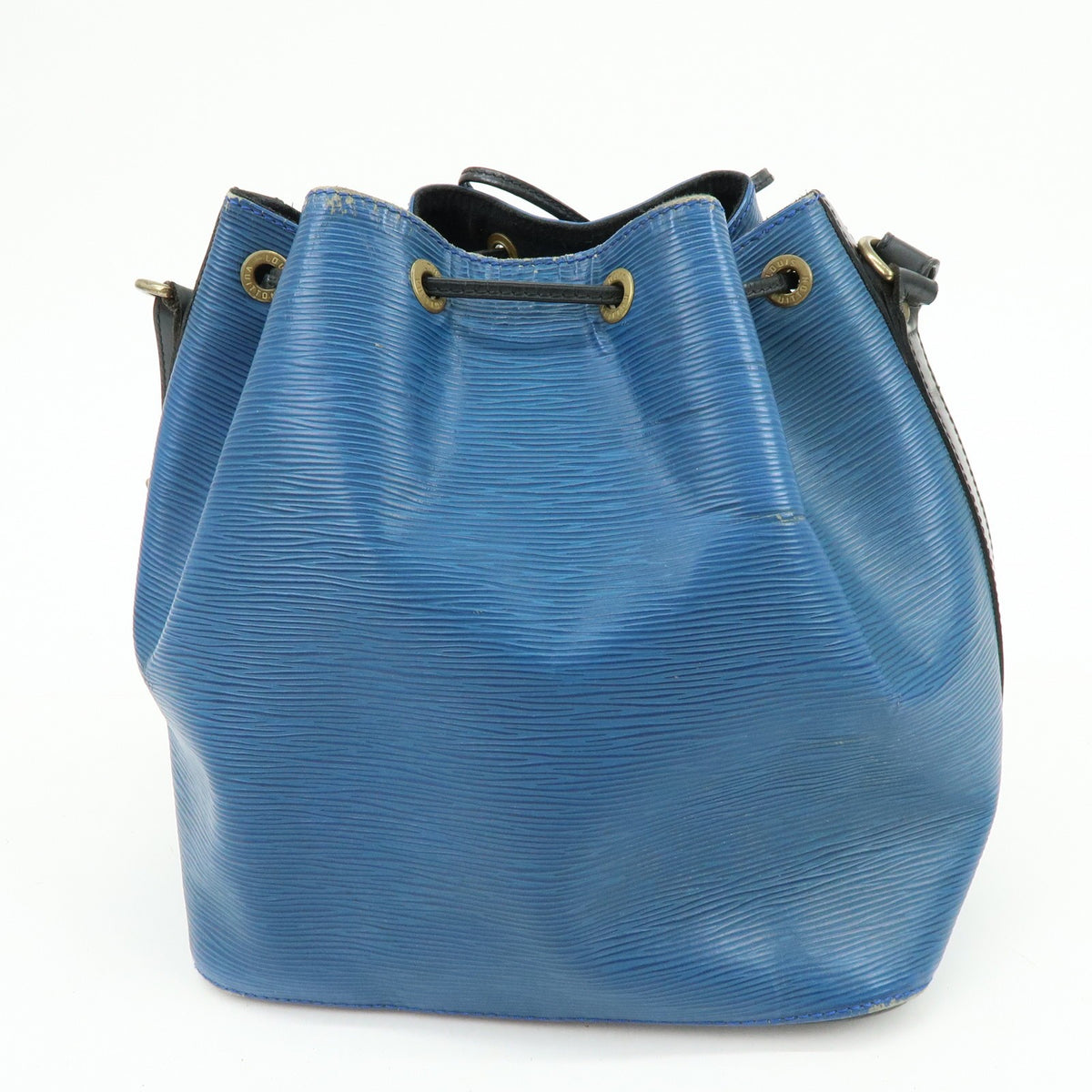 Louis Vuitton Bicolor Petit Noe Epi Leather Blue Leather Handbag (Pre-Owned)