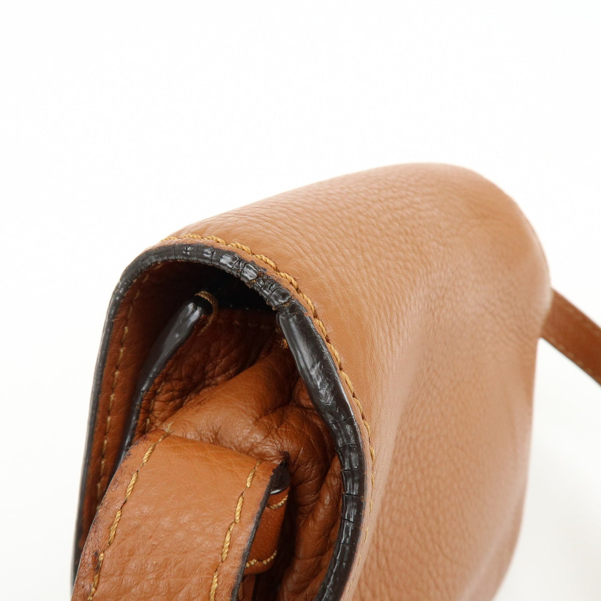 Chloe Marcie Leather Brown Leather Crossbody Bag Bag (Pre-Owned)