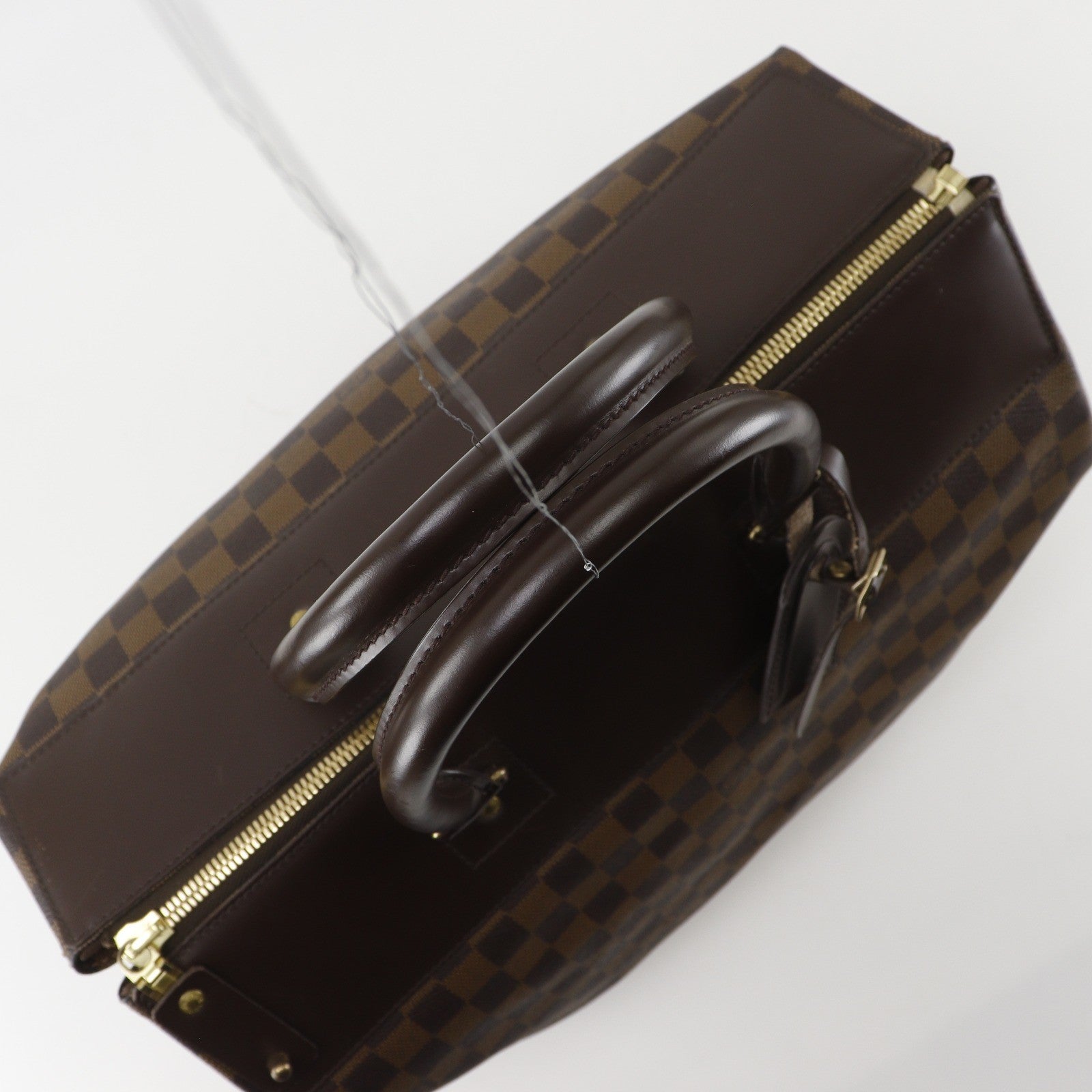 Louis Vuitton Greenwich Damier Ebene Brown Canvas Handbag (Pre-Owned)