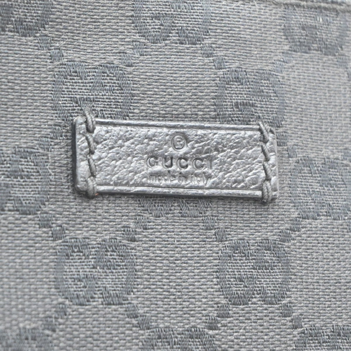 Gucci Web Loop Gg Canvas Black Canvas Shoulder Bag Bag (Pre-Owned)