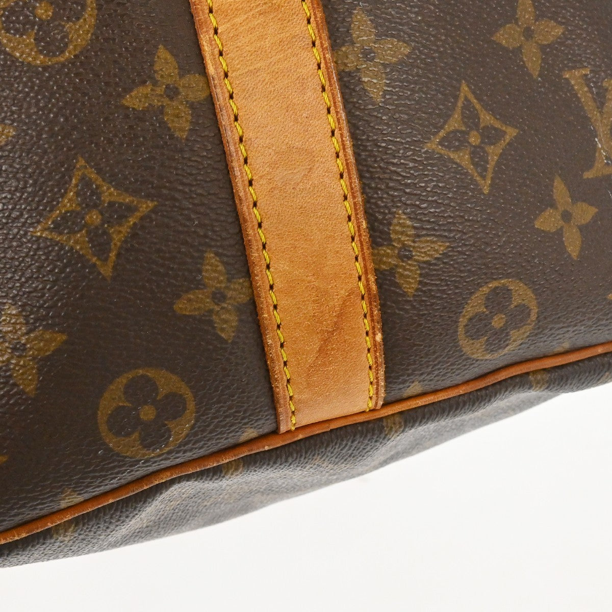 Louis Vuitton Keepall Bandouliere Monogram Canvas Brown Canvas Travel Bag Bag (Pre-Owned)