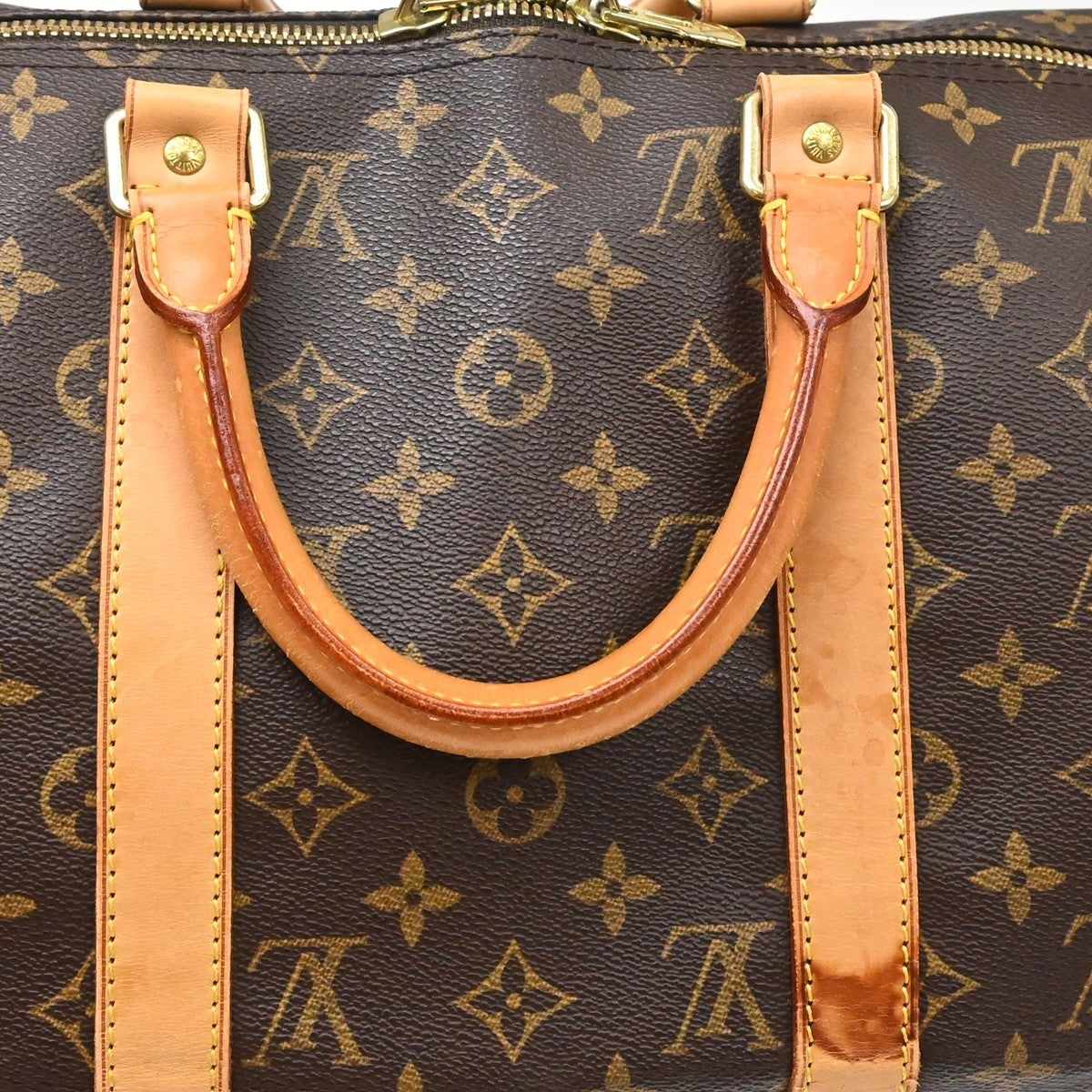 Louis Vuitton Keepall Monogram Canvas Brown Canvas Travel Bag Bag (Pre-Owned)