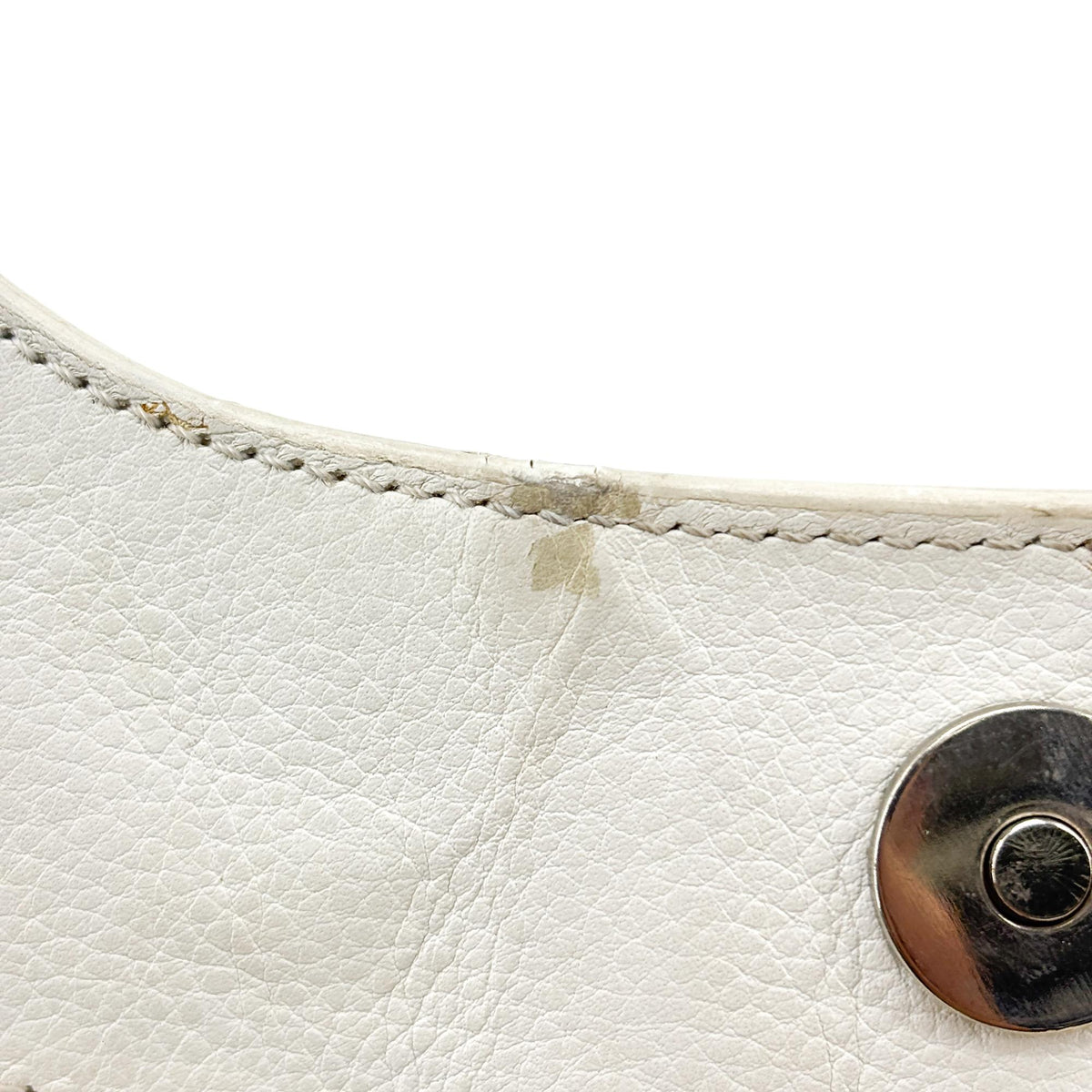 Christian Dior Vintage Trotter Street Chic Pocket Hobo Diorissimo Canvas White Canvas Shoulder Bag Bag (Pre-Owned)