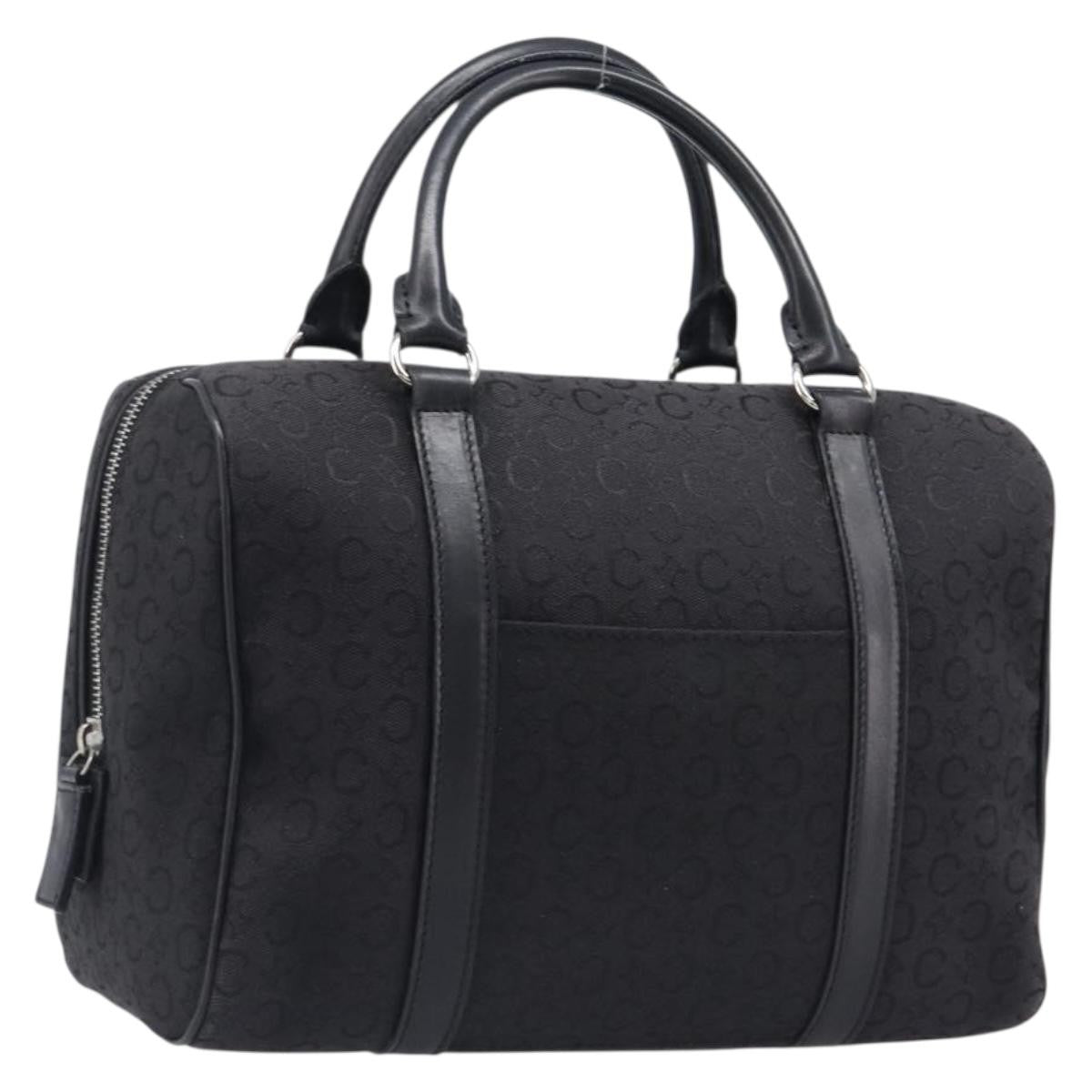Celine Boston C Macadam Canvas Black Canvas Handbag (Pre-Owned)