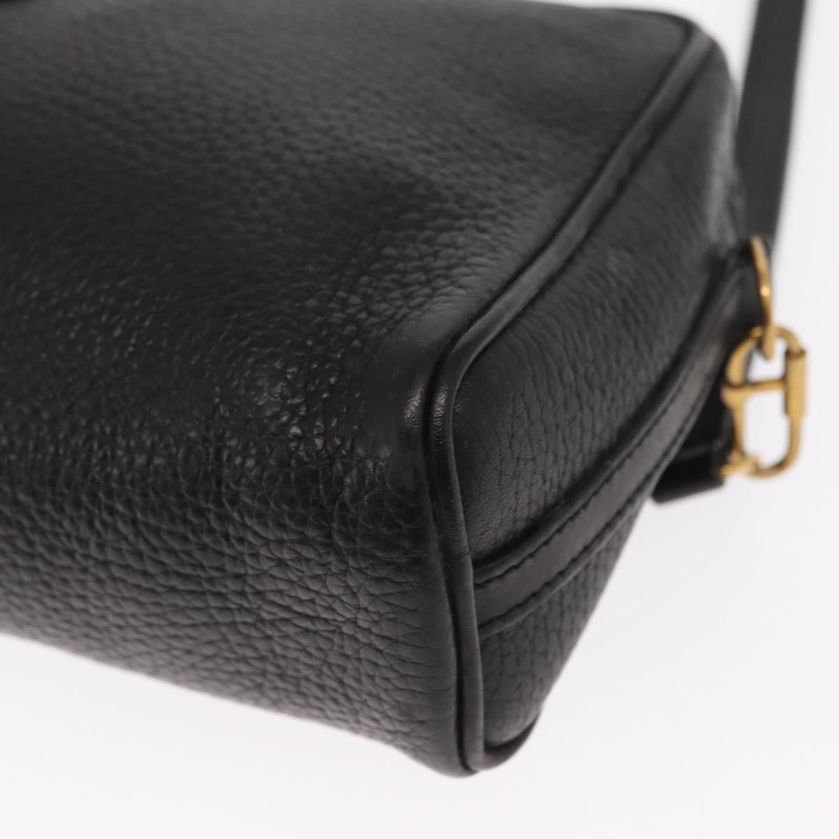 Gucci Vintage Leather Black Leather Shoulder Bag Bag (Pre-Owned)