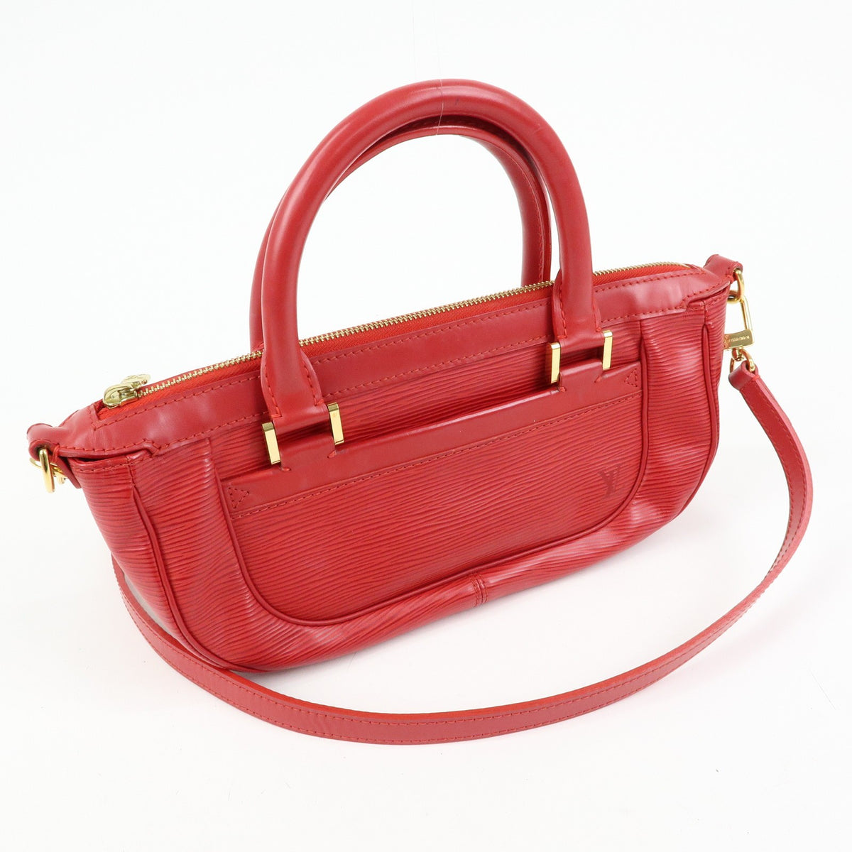 Louis Vuitton Dhanura Epi Leather Red Leather Handbag (Pre-Owned)