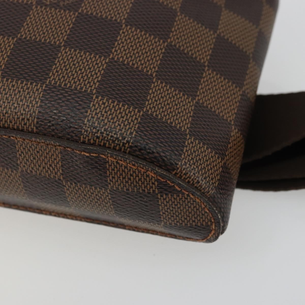 Louis Vuitton Geronimos Waist Damier Ebene Brown Canvas Shoulder Bag Bag (Pre-Owned)