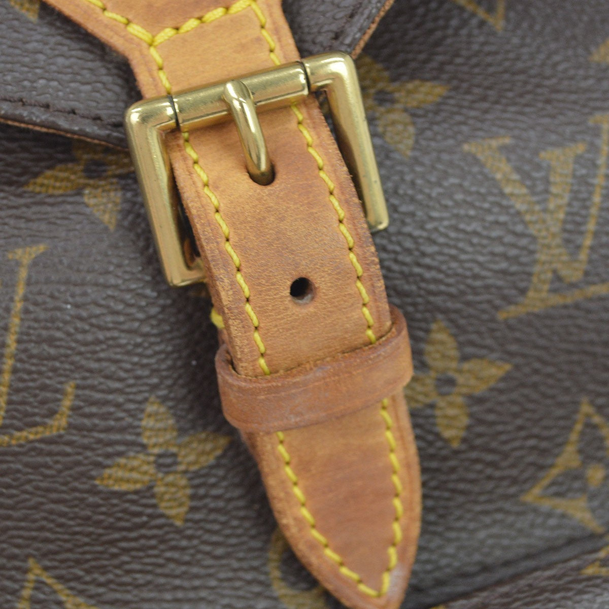 Louis Vuitton Vintage Montsouris Monogram Canvas Brown Canvas Backpack Bag (Pre-Owned)