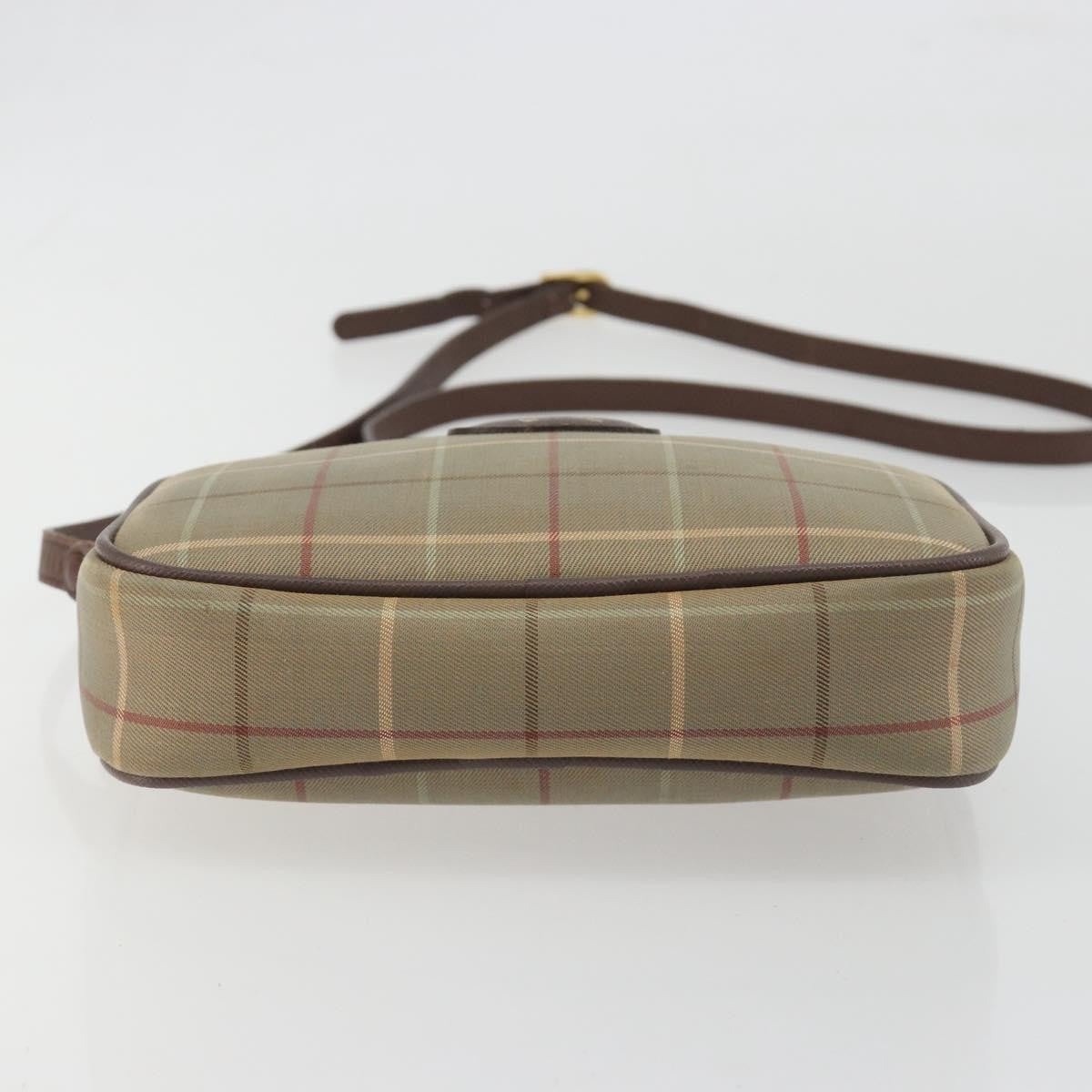 Burberry Nova Check Shoulder Bag Canvas Beige Canvas Shoulder Bag Bag (Pre-Owned)