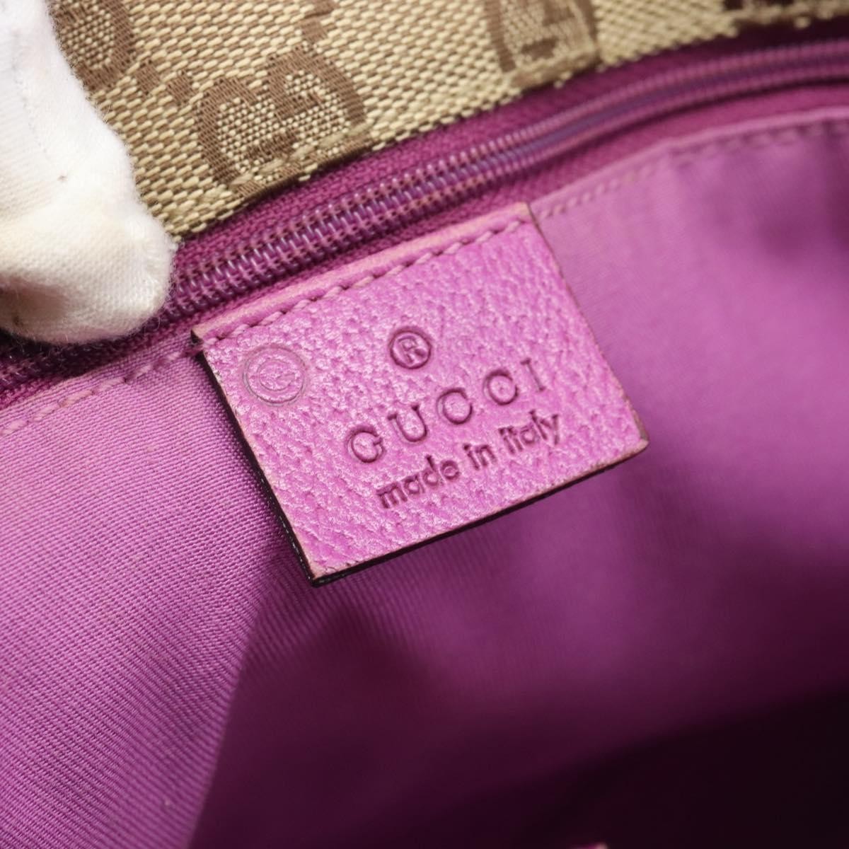 Gucci Abbey Leather Pink Leather Shoulder Bag Bag (Pre-Owned)