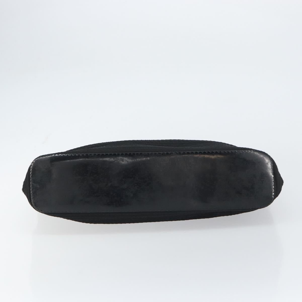 Gucci Vintage Bamboo Handle Nylon Black Nylon Tote Bag Bag (Pre-Owned)