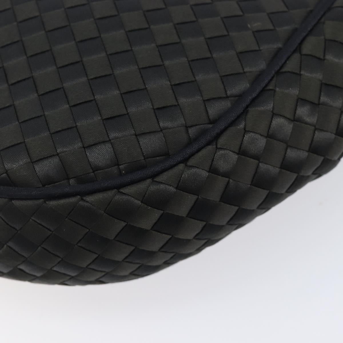 Bottega Veneta Vintage Intrecciato Hobo Nylon Black Nylon Shoulder Bag Bag (Pre-Owned)