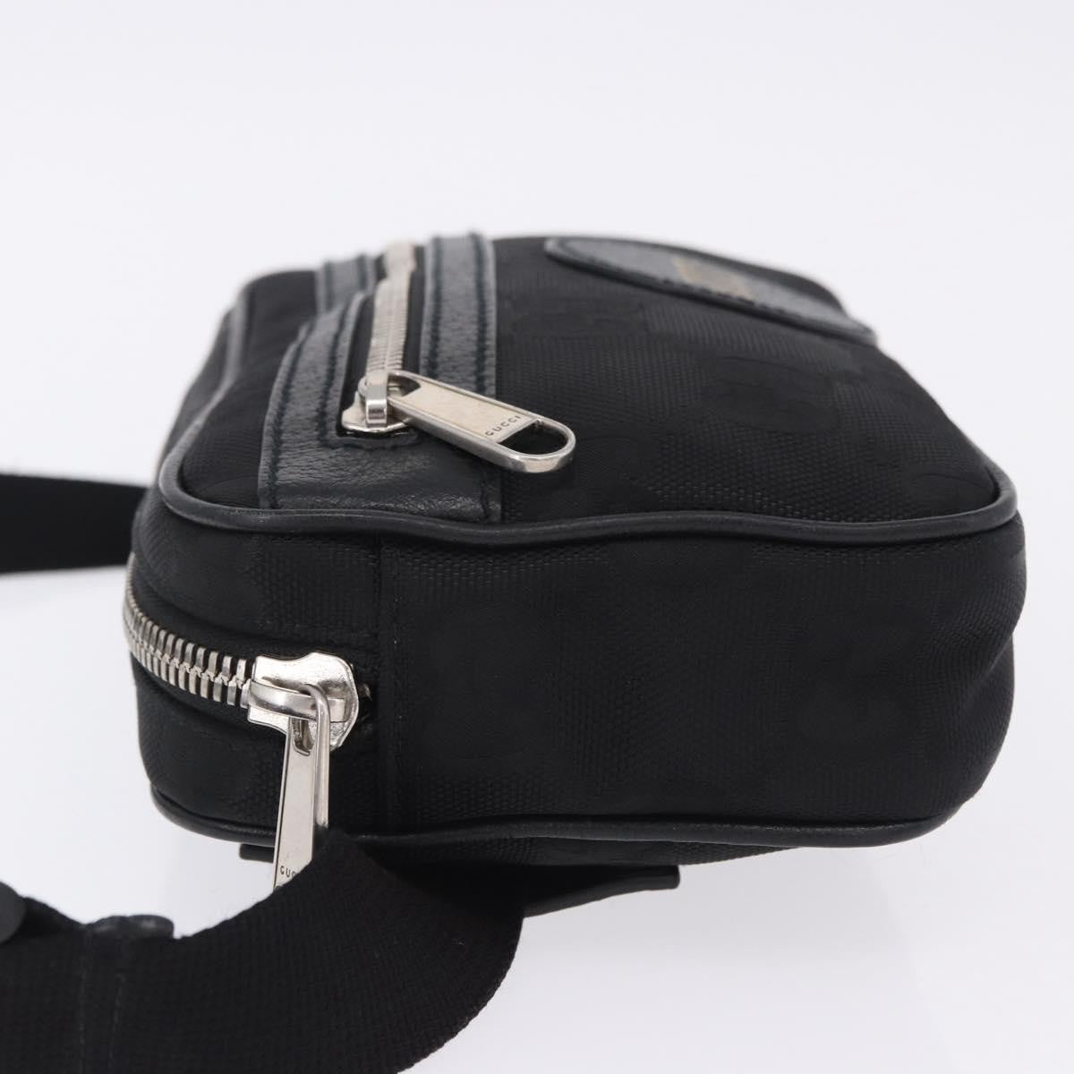 Gucci Off The Grid Belt Gg Econyl Black Canvas Handbag (Pre-Owned)