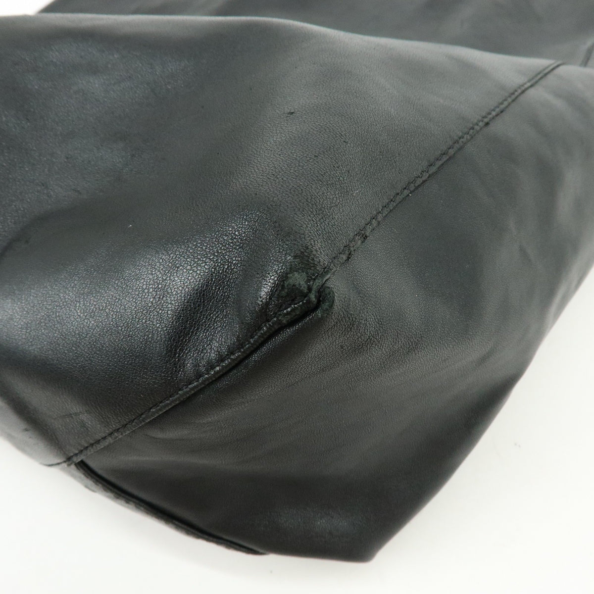 Celine Vertical Cabas Leather Black Leather Tote Bag Bag (Pre-Owned)