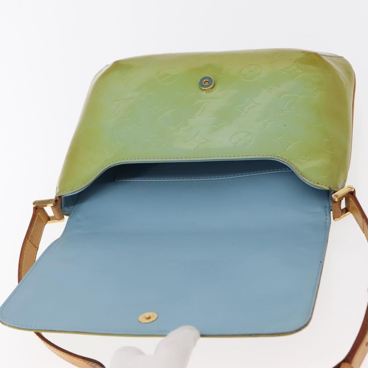 Louis Vuitton Thompson Street Monogram Vernis Blue Patent_Leather Shoulder Bag Bag (Pre-Owned)