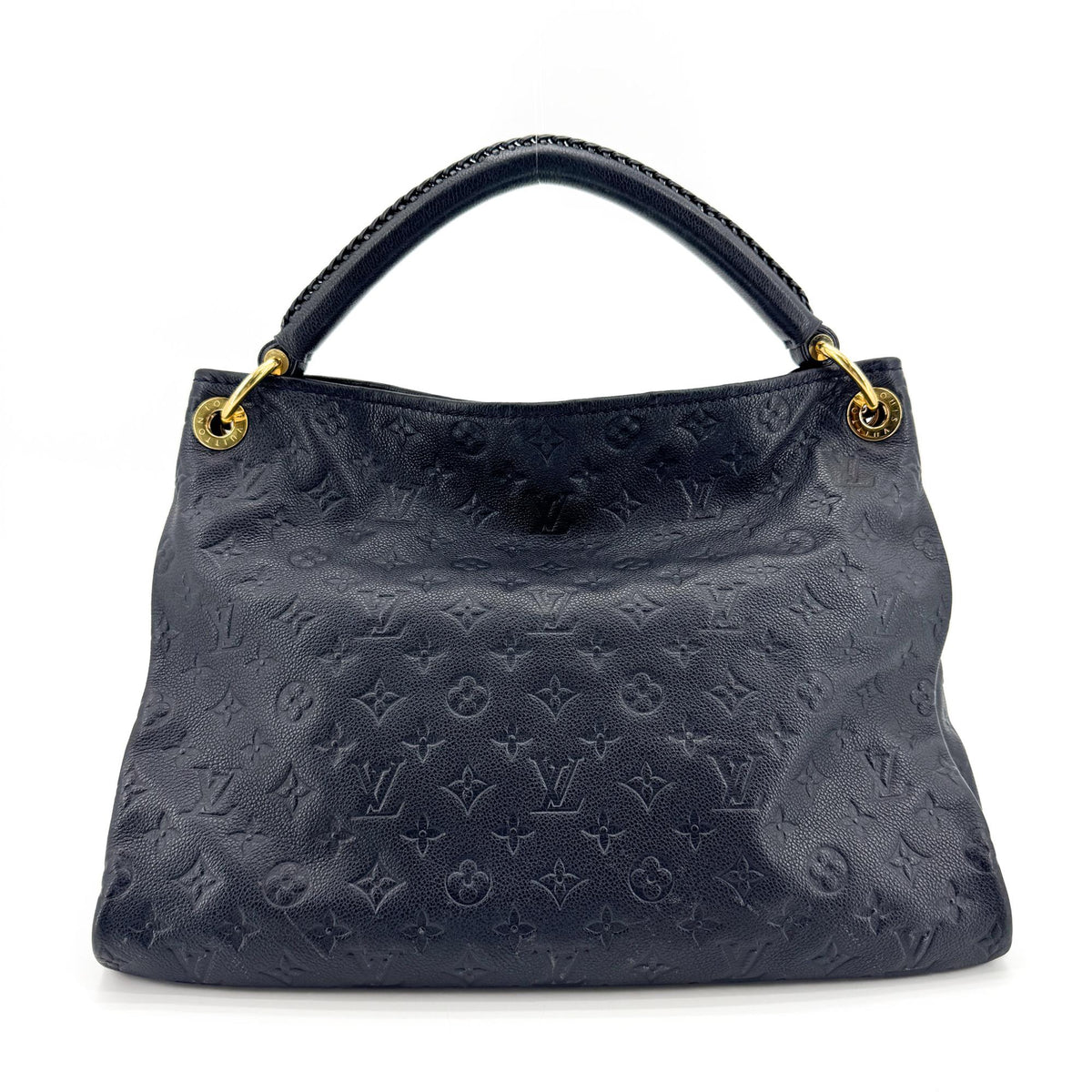 Louis Vuitton Artsy Monogram Empreinte Leather Black Leather Handbag (Pre-Owned)