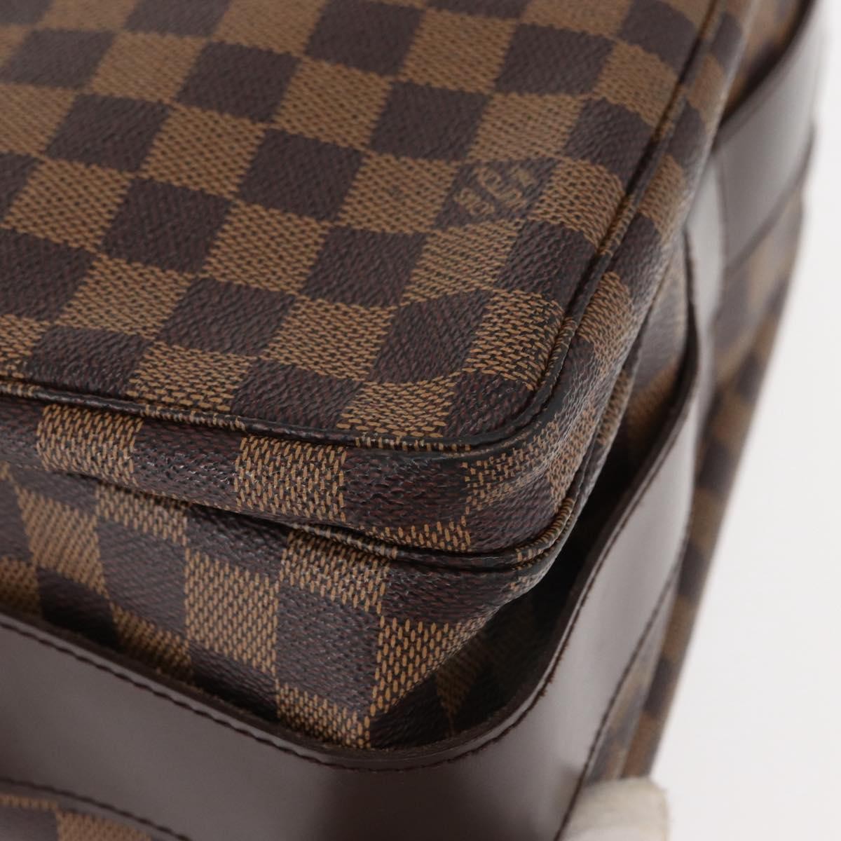 Louis Vuitton Naviglio Damier Ebene Brown Canvas Shoulder Bag Bag (Pre-Owned)