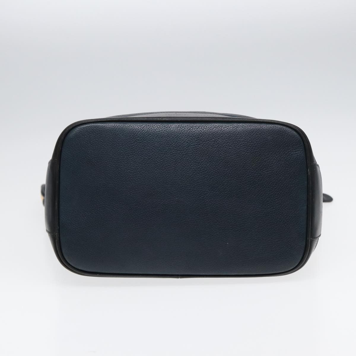 Gucci Vintage Leather Navy Leather Shoulder Bag Bag (Pre-Owned)