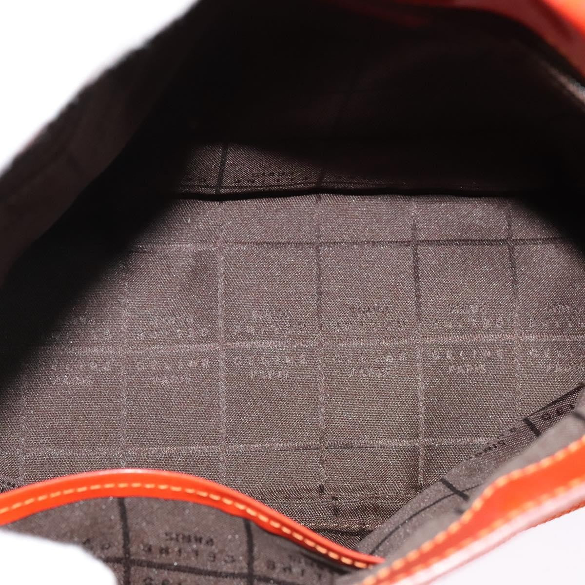 Celine Shoulder Canvas Orange Canvas Shoulder Bag Bag (Pre-Owned)