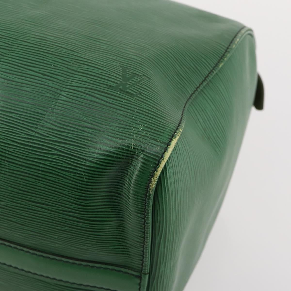 Louis Vuitton Keepall Epi Leather Green Leather Travel Bag Bag (Pre-Owned)