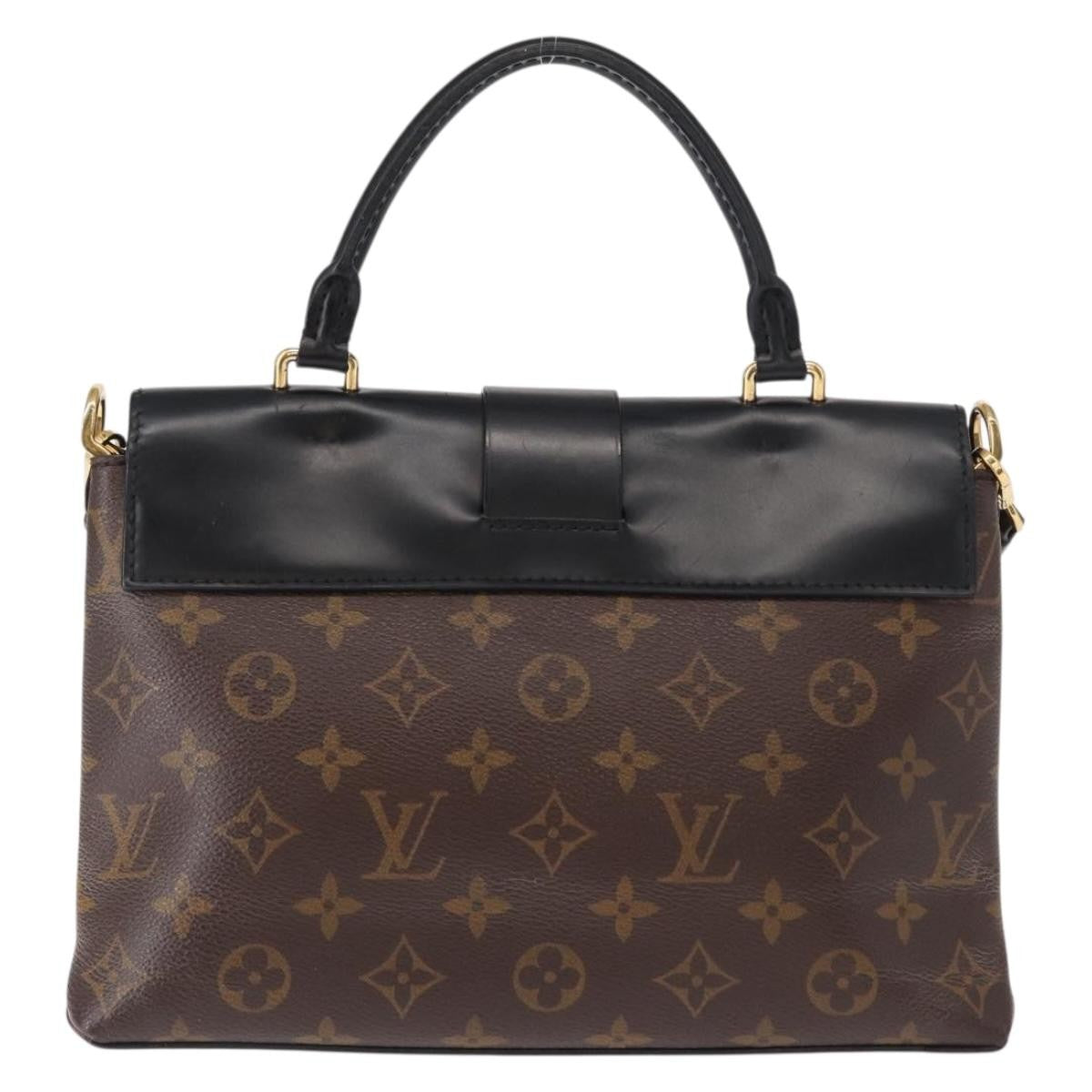 Louis Vuitton One Handle Flap Monogram Canvas And Leather Brown Canvas Handbag (Pre-Owned)