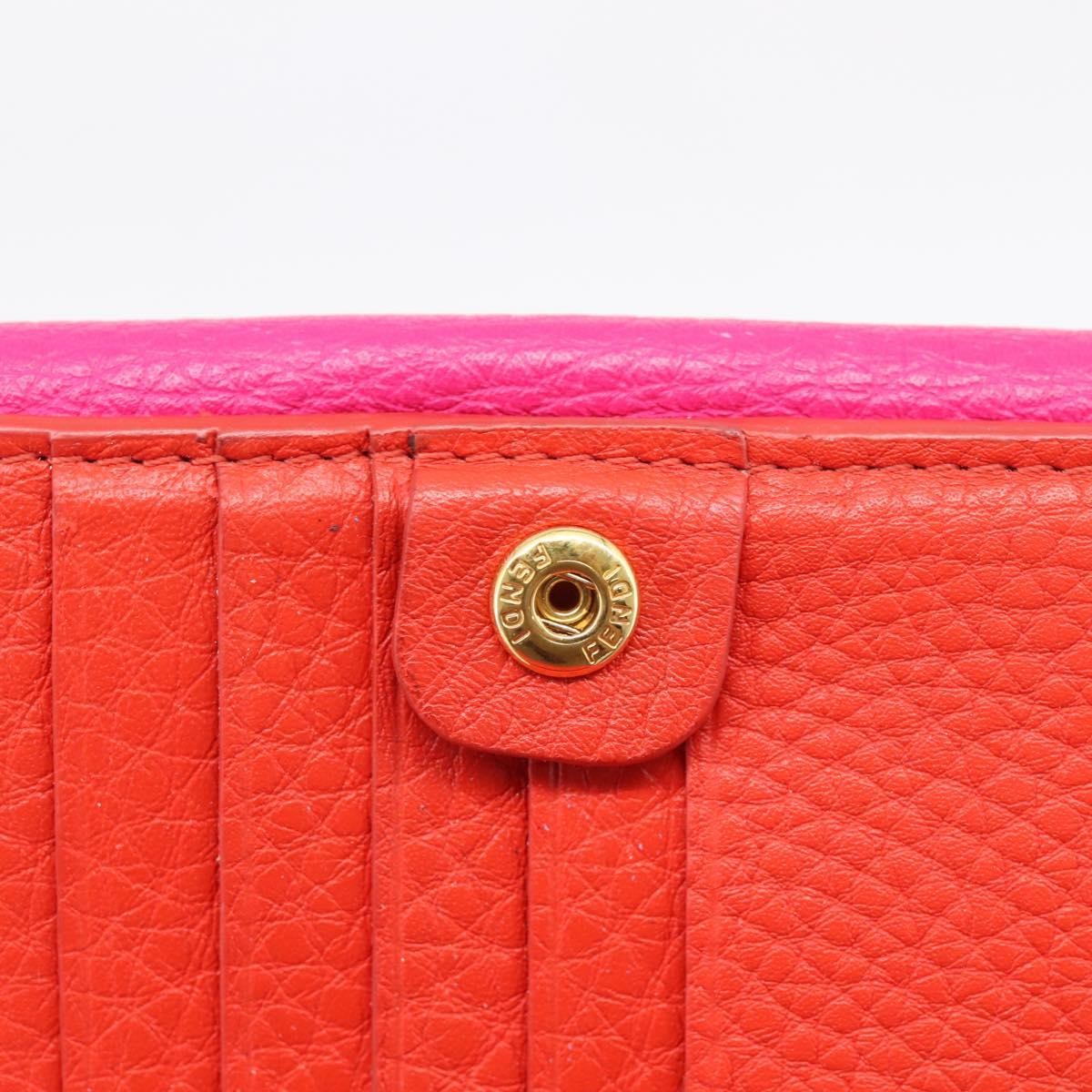 Fendi Selleria Peekaboo Leather Pink Leather Wallets Accessory (Pre-Owned)
