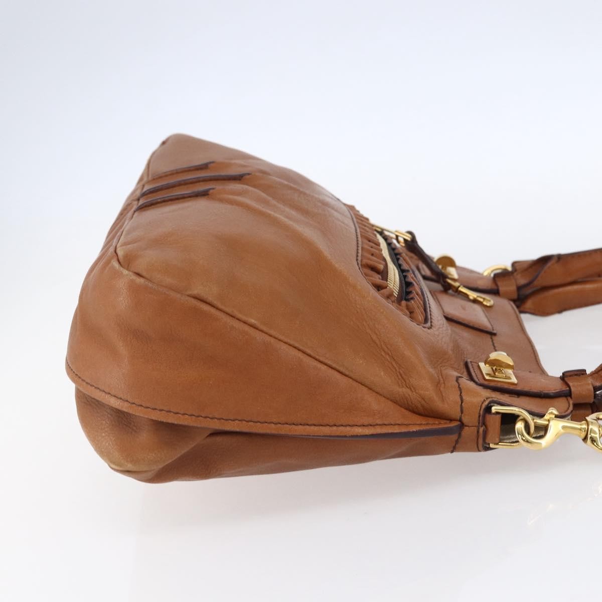 Chloe Margaret Leather Brown Leather Handbag (Pre-Owned)