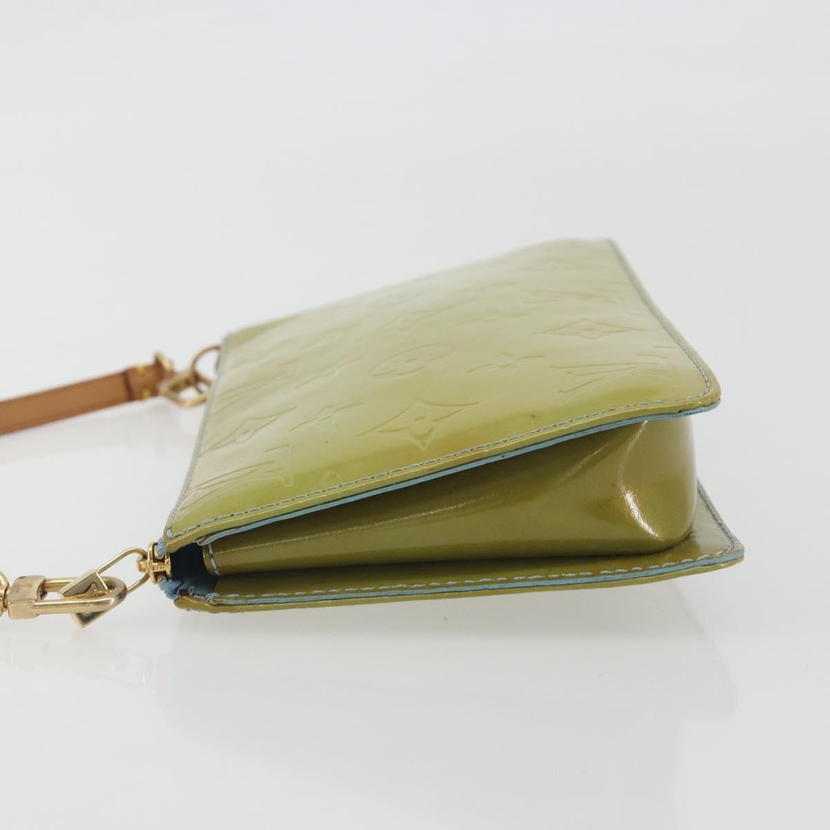 Louis Vuitton Lexington Pochette Monogram Vernis Green Patent_Leather Clutche & Pouche Bag (Pre-Owned)