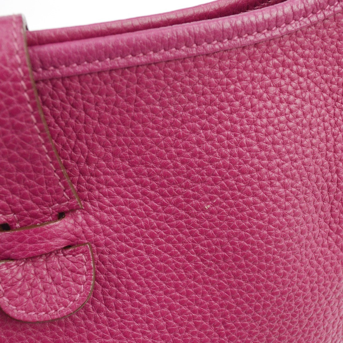 Hermes Evelyne Bag Gen Iii Clemence Pink Leather Handbag (Pre-Owned)