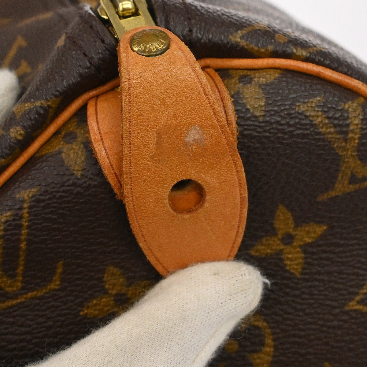 Louis Vuitton Speedy Monogram Brown Canvas Handbag (Pre-Owned)