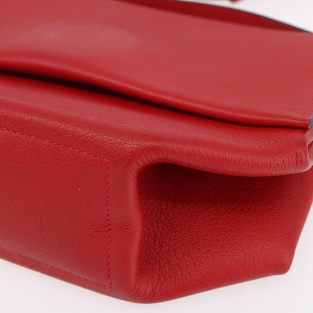 Hermes Opli Novillo Red Leather Shoulder Bag Bag (Pre-Owned)