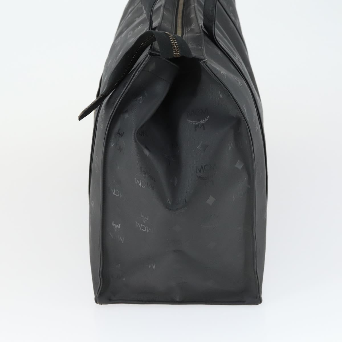 MCM Vintage Visetos Canvas Black Canvas Tote Bag Bag (Pre-Owned)