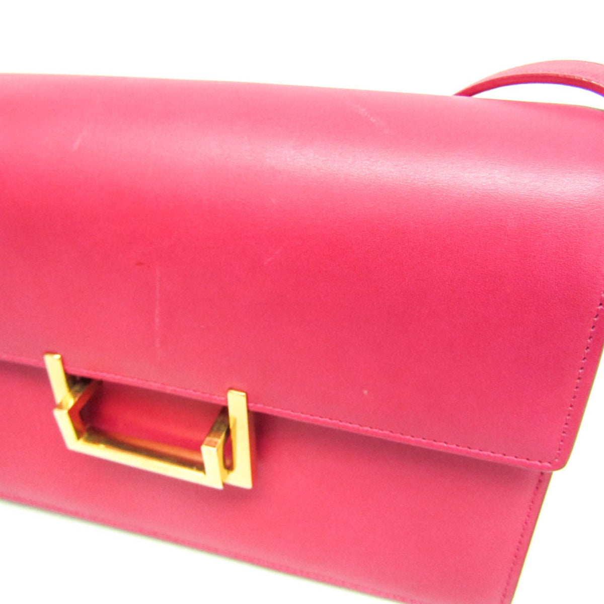 Saint Laurent Vintage Leather Pink Leather Shoulder Bag Bag (Pre-Owned)