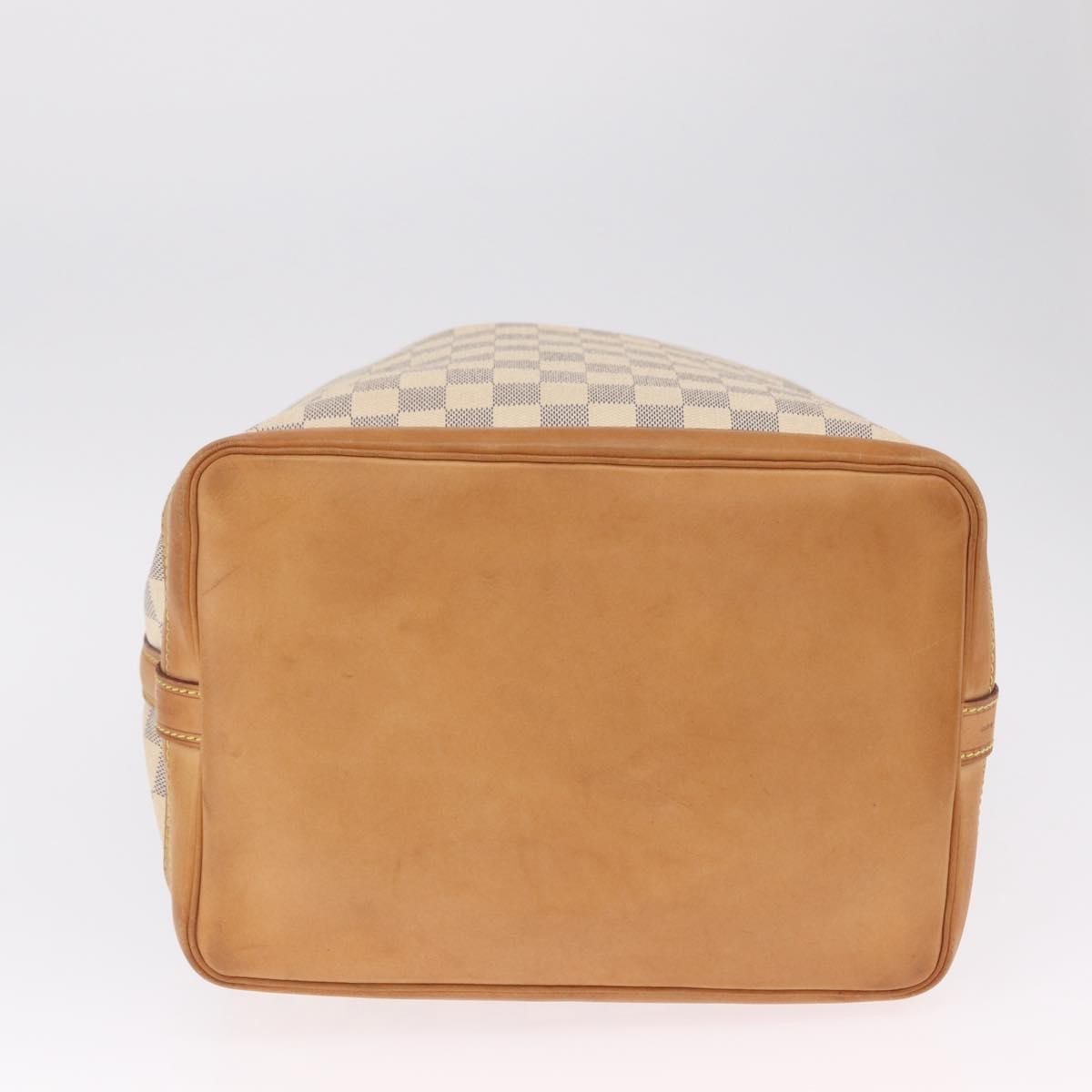 Louis Vuitton Noe Damier White Canvas Shoulder Bag Bag (Pre-Owned)