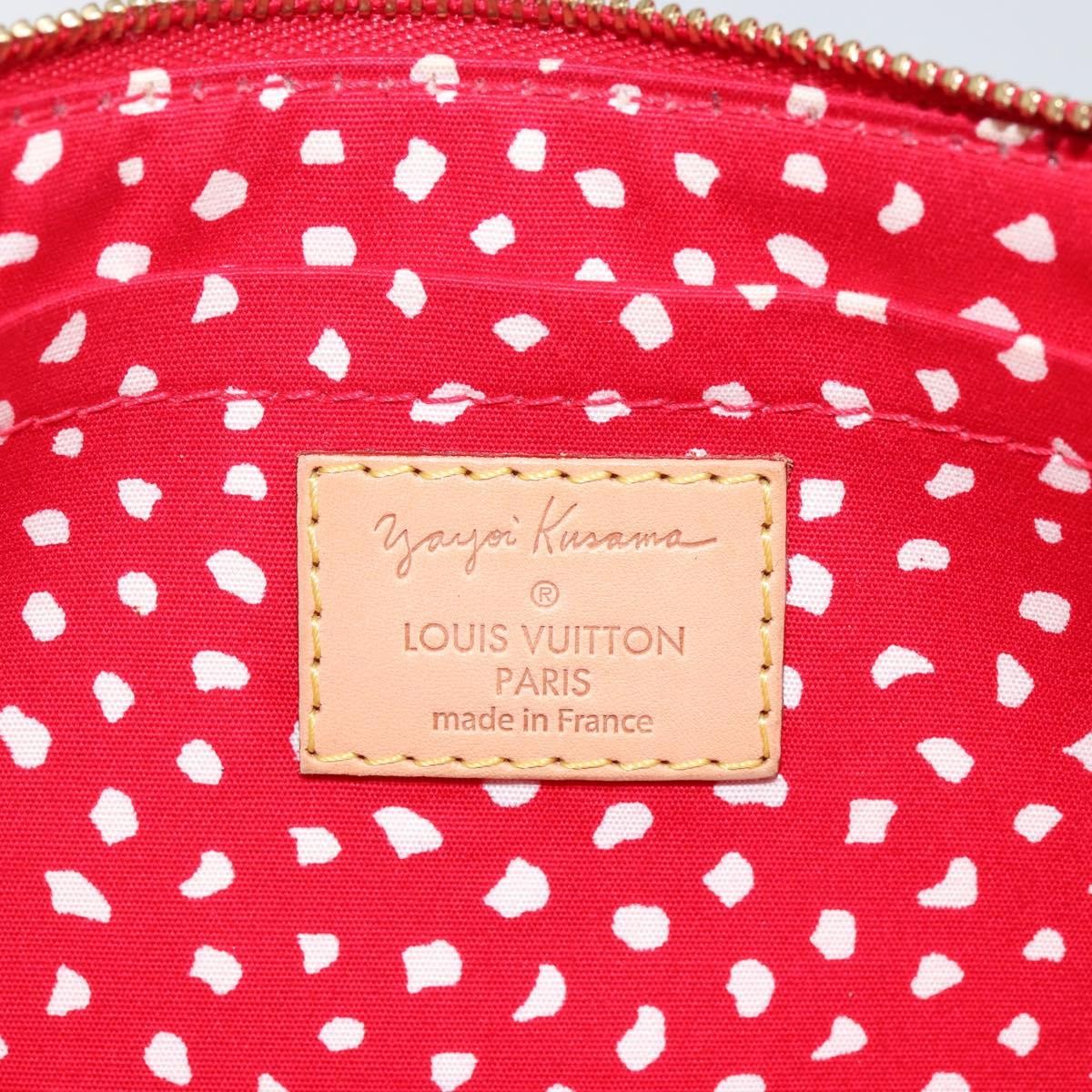 Louis Vuitton Pochette Accessoires Yayoi Kusama Painted Dots Monogram Vernis Red Patent_Leather Clutche & Pouche Bag (Pre-Owned)