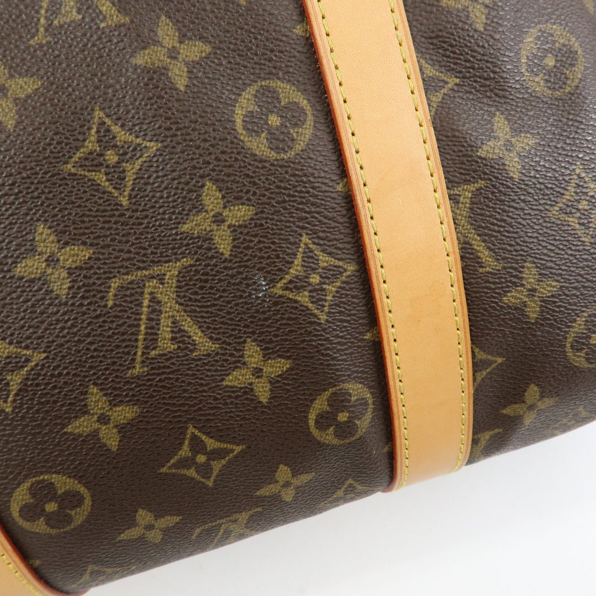 Louis Vuitton Keepall Monogram Canvas Brown Canvas Travel Bag Bag (Pre-Owned)
